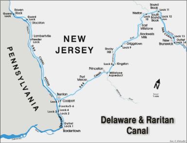 D&R Canal Map